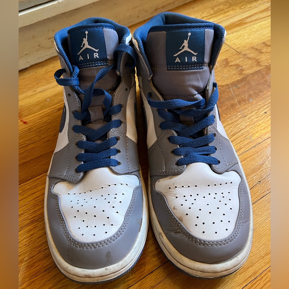 Grey And Blue Jordan 1